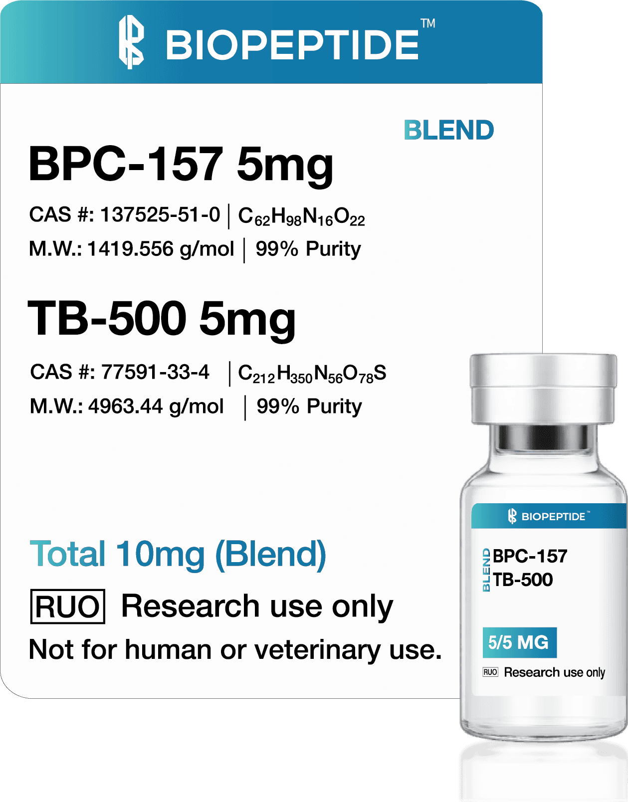BPC-157 + TB-500 Blend 10mg