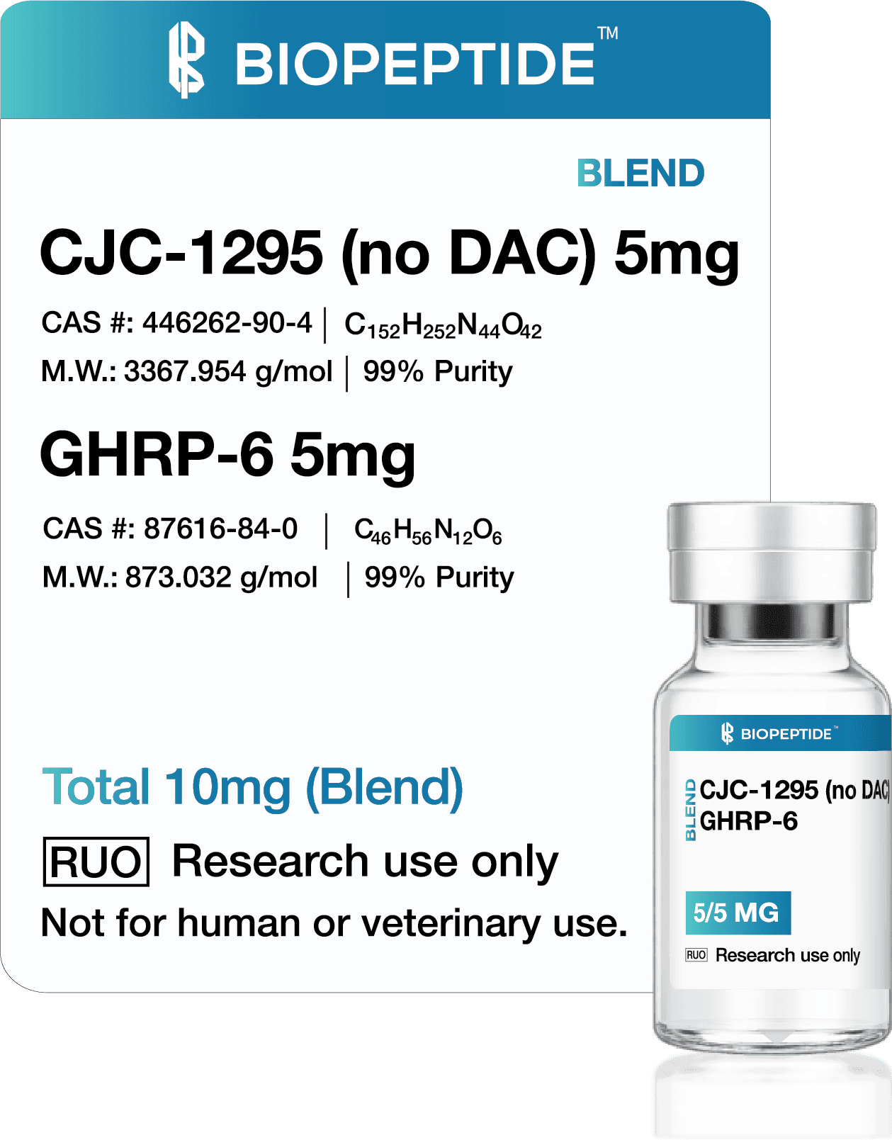 CJC-1295 + GHRP-6 Blend 10mg