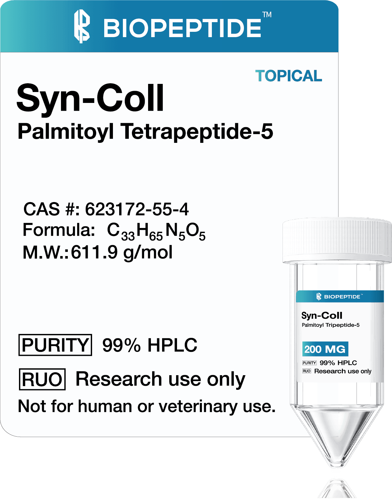SYN®-COLL (Palmitoyl Tripeptide-5) 200mg – Topical