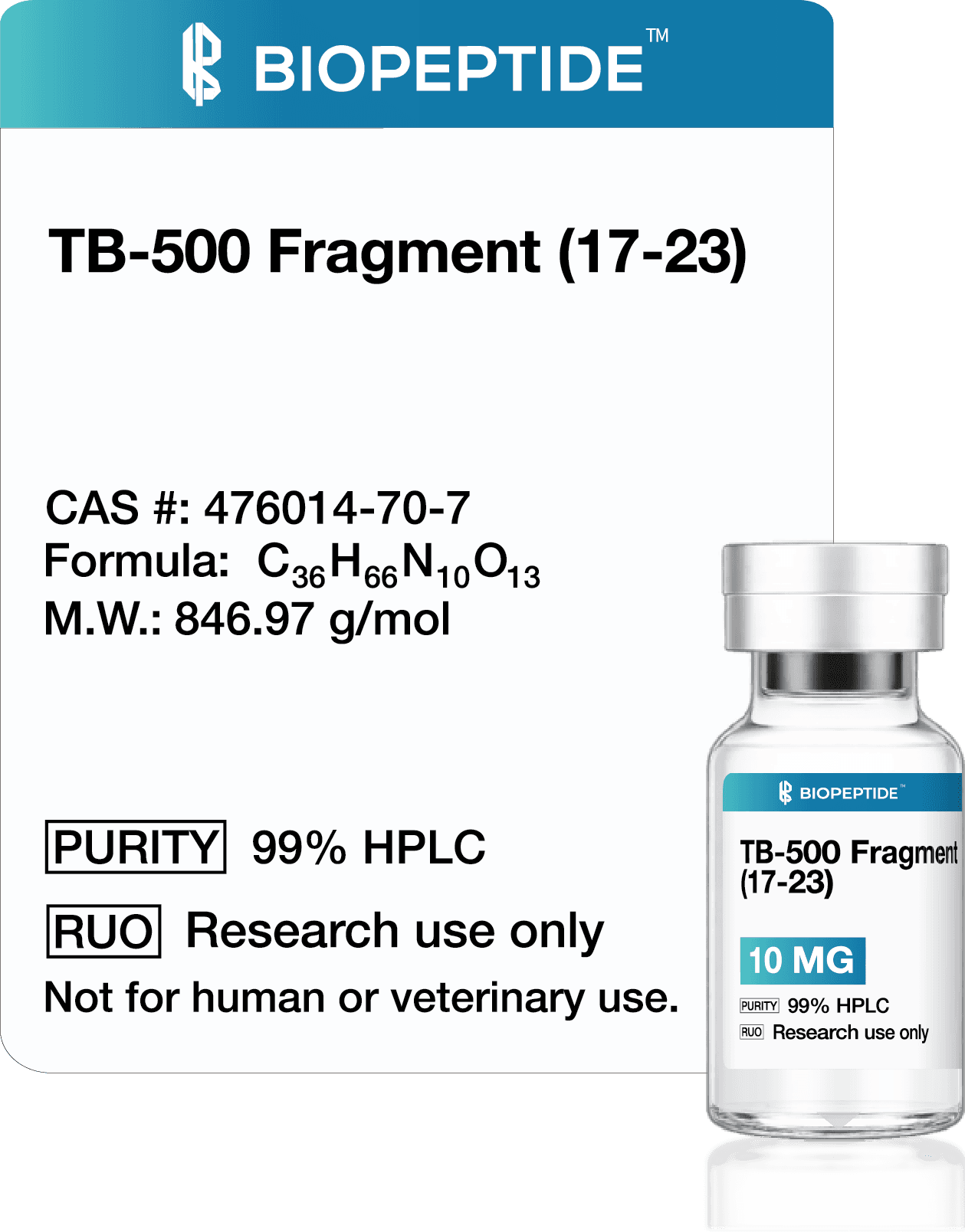 TB-500 Fragment (17–23) 10mg