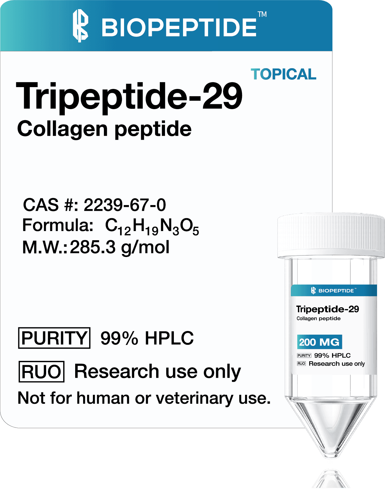 Tripeptide-29 (Collagen Peptide) 200mg – Topical