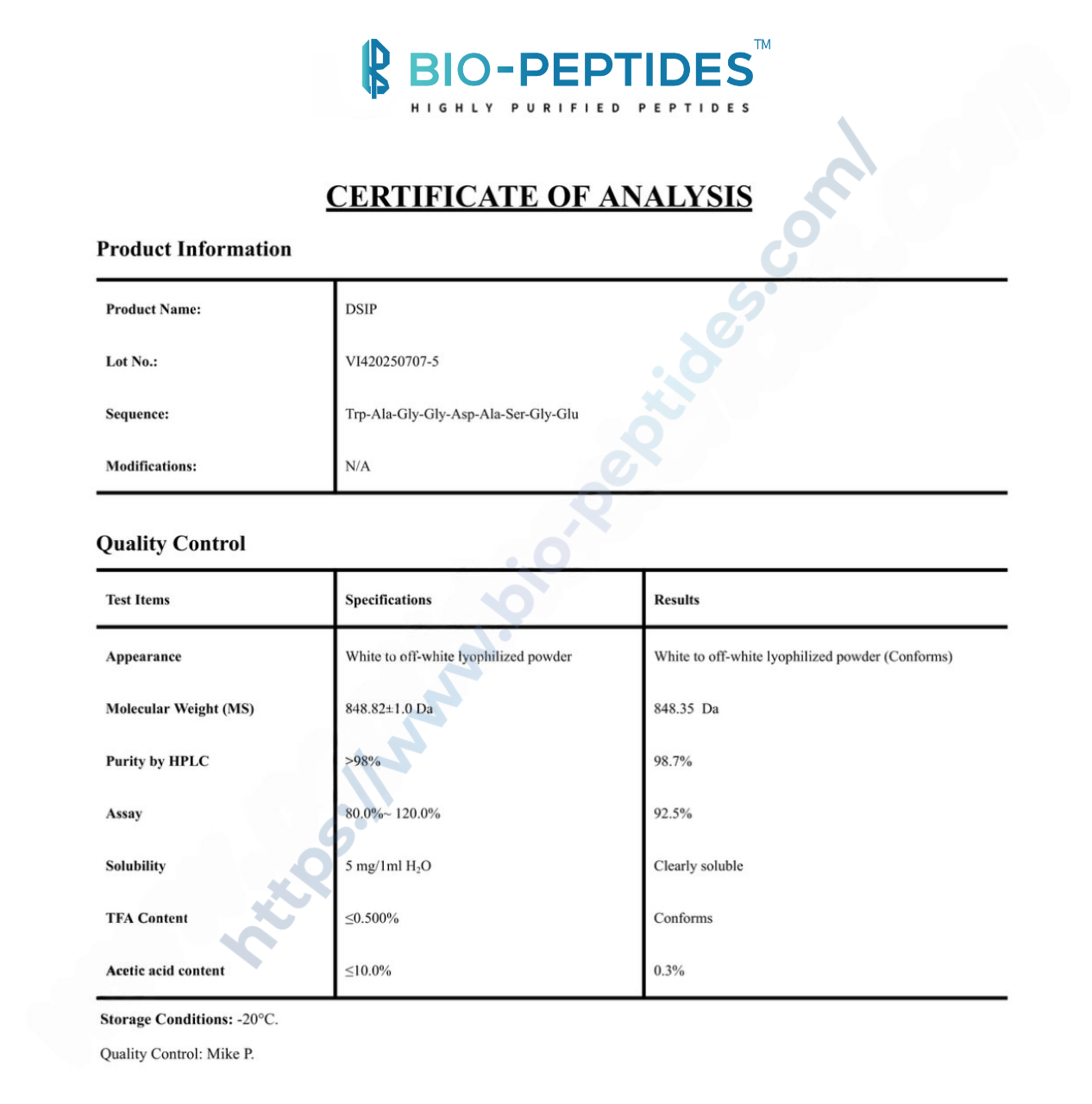 dsip certificate of analysis Buy 5mg UK | COA Verified Buy DSIP | Nootropic Source