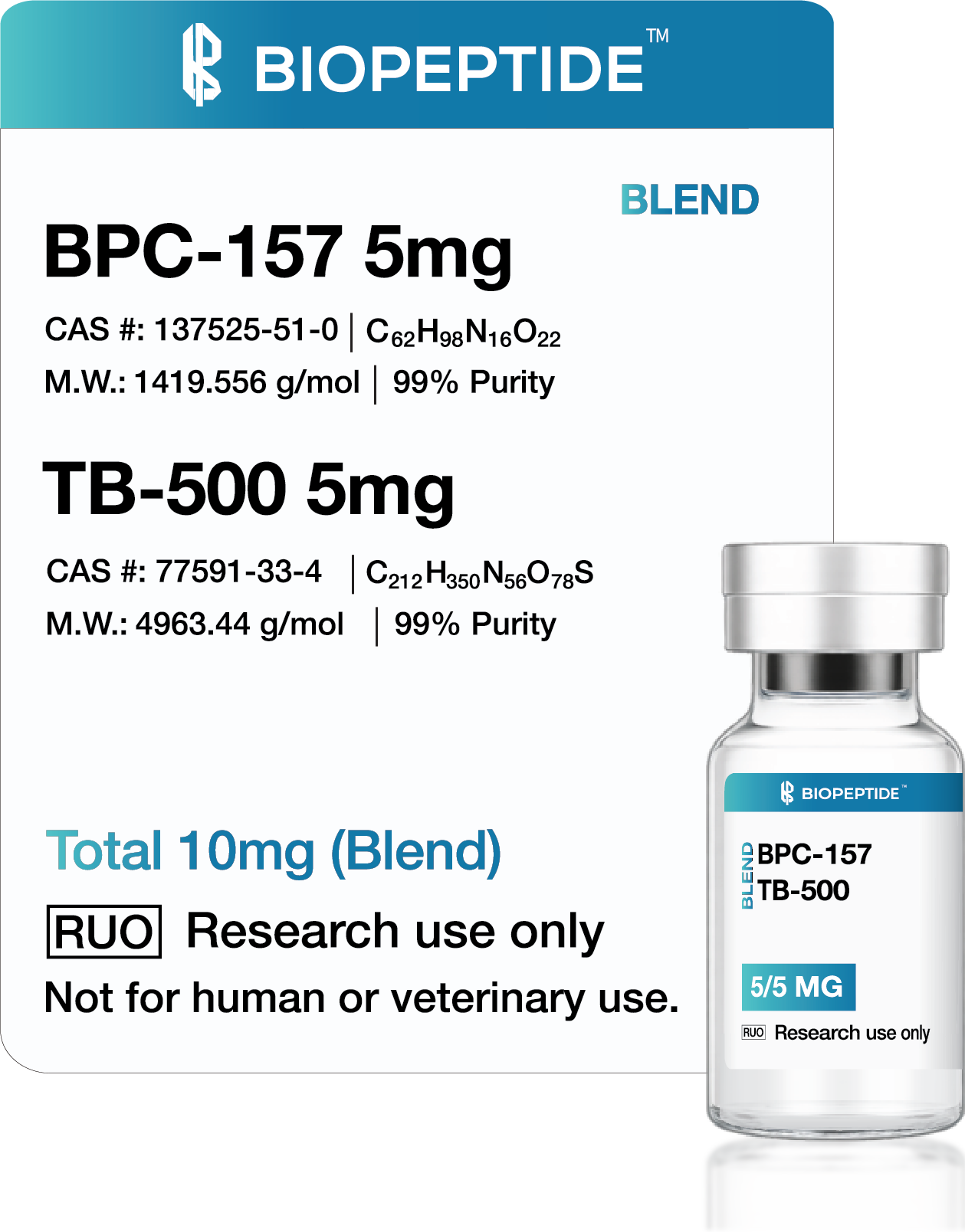 BPC-157 + TB-500 Blend 10mg