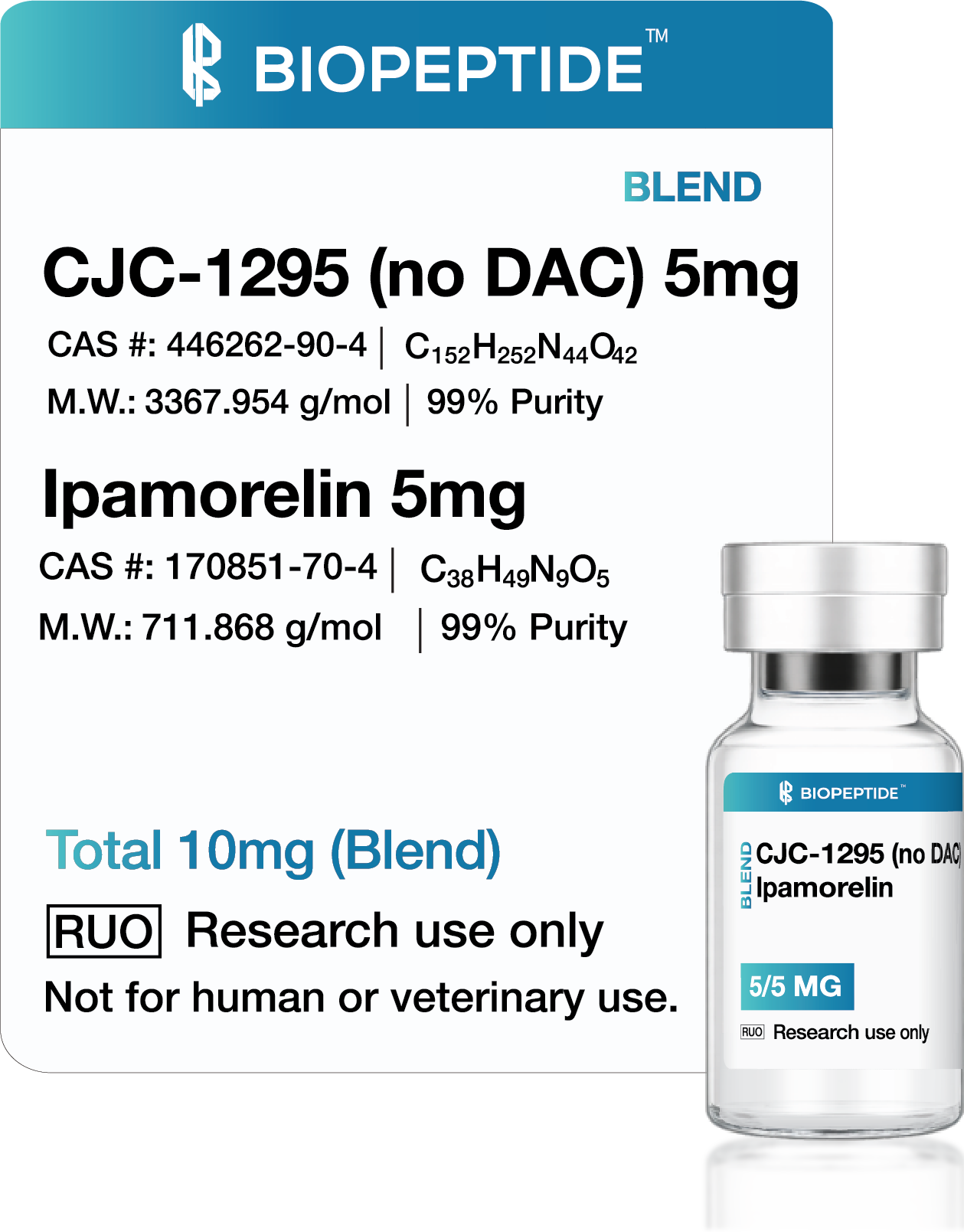 CJC-1295 + Ipamorelin Blend 10mg